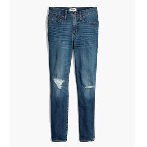 Madewell 9” high rise skinny crop jeans